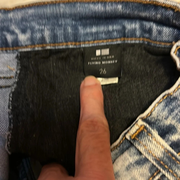 Flying Monkey Platinum Buckle Jeans Size 26 - Picture 8 of 8
